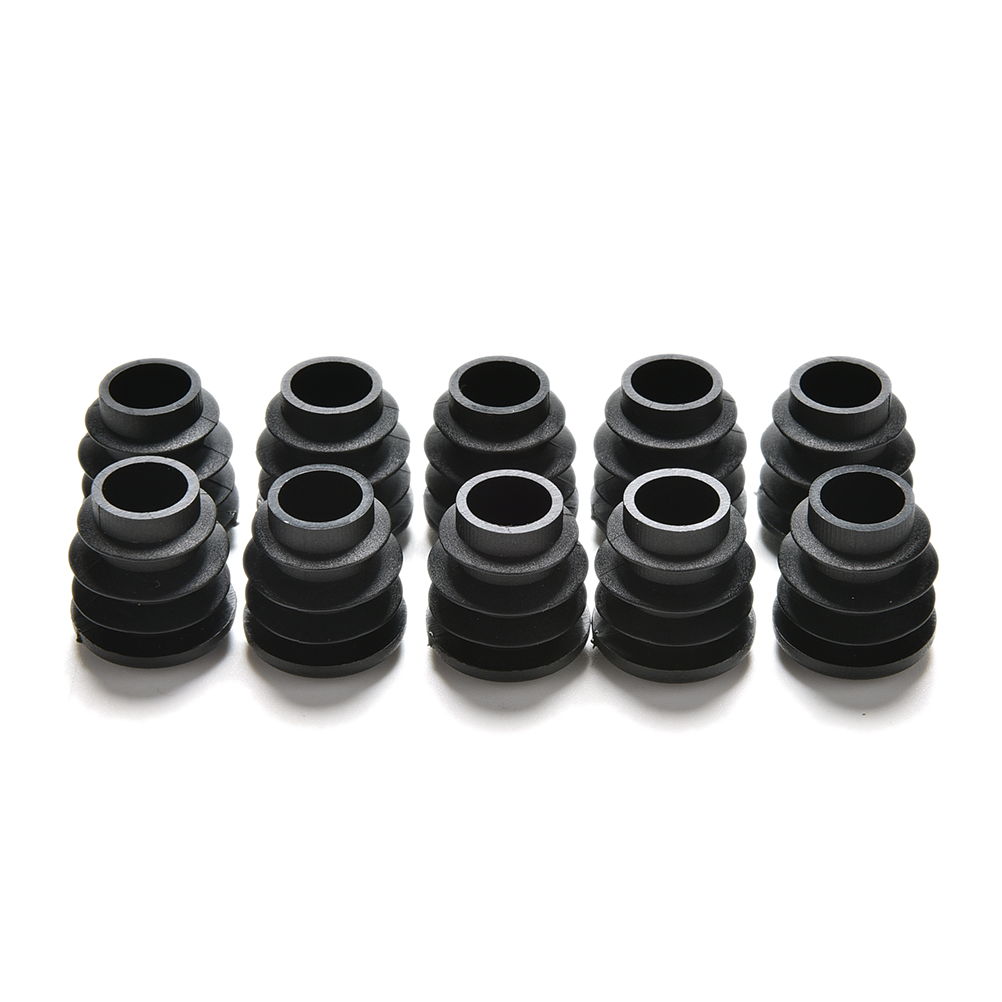 Nursery Plug Tray - 10 ピース/ロット新プラスチック家具脚プラグ黒ラウンド鋼管チューブブランクエンドキャップ挿入Plugs16-35mm装飾ダストカバー
