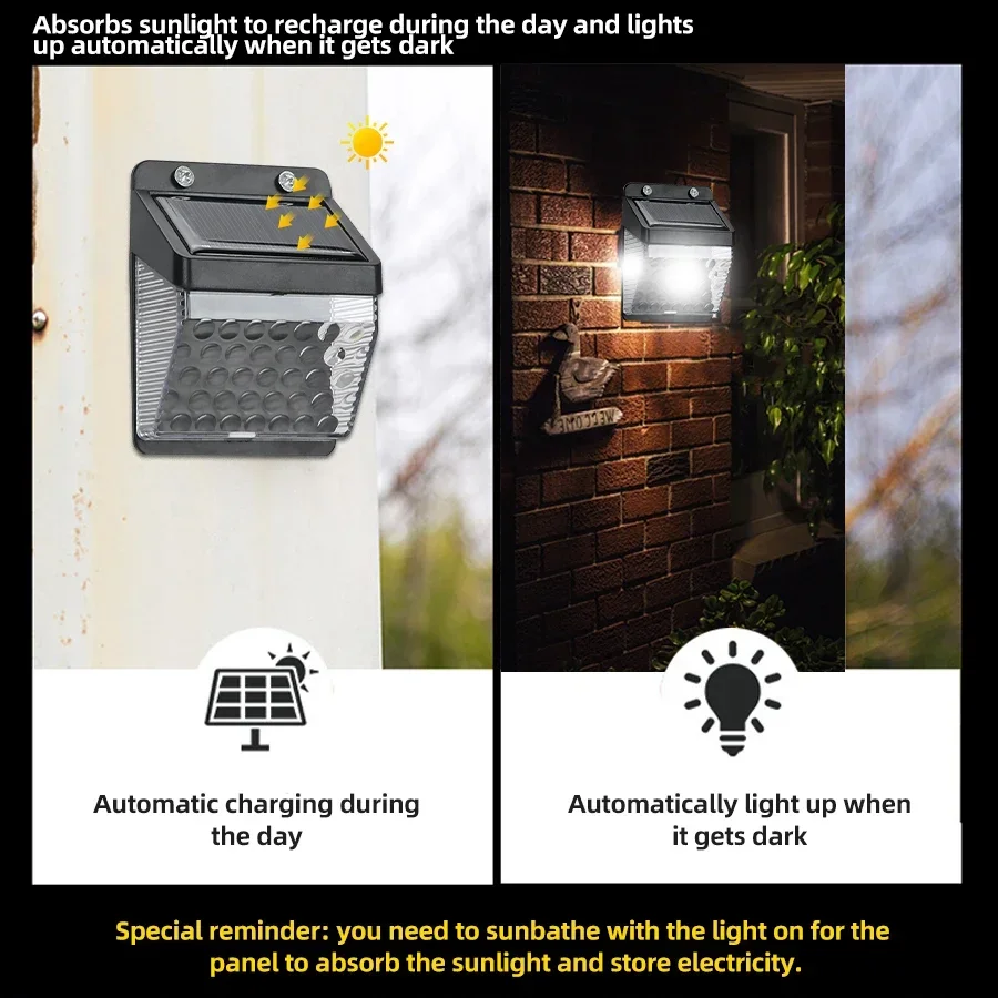 LED ソーラーライト PIR モーションセンサーウォールラ - Farming For Agriculture のレビューと価格