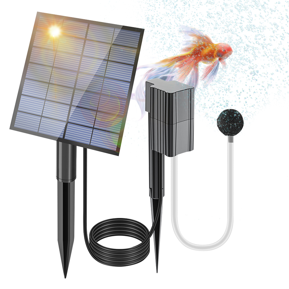 太陽光発電式池用エアレーター 2.5W 7V 0.6L/分の - Fish Pond Aerator のレビューと価格
