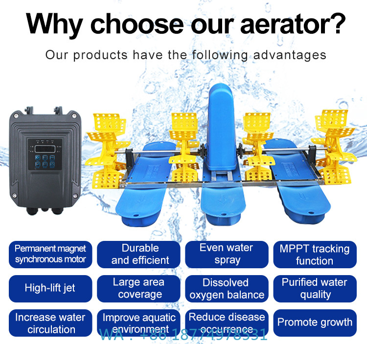 養魚池と水産養殖用のエアレーターポンプ高効率1500wソーラ - Fish Pond Aerator のレビューと価格