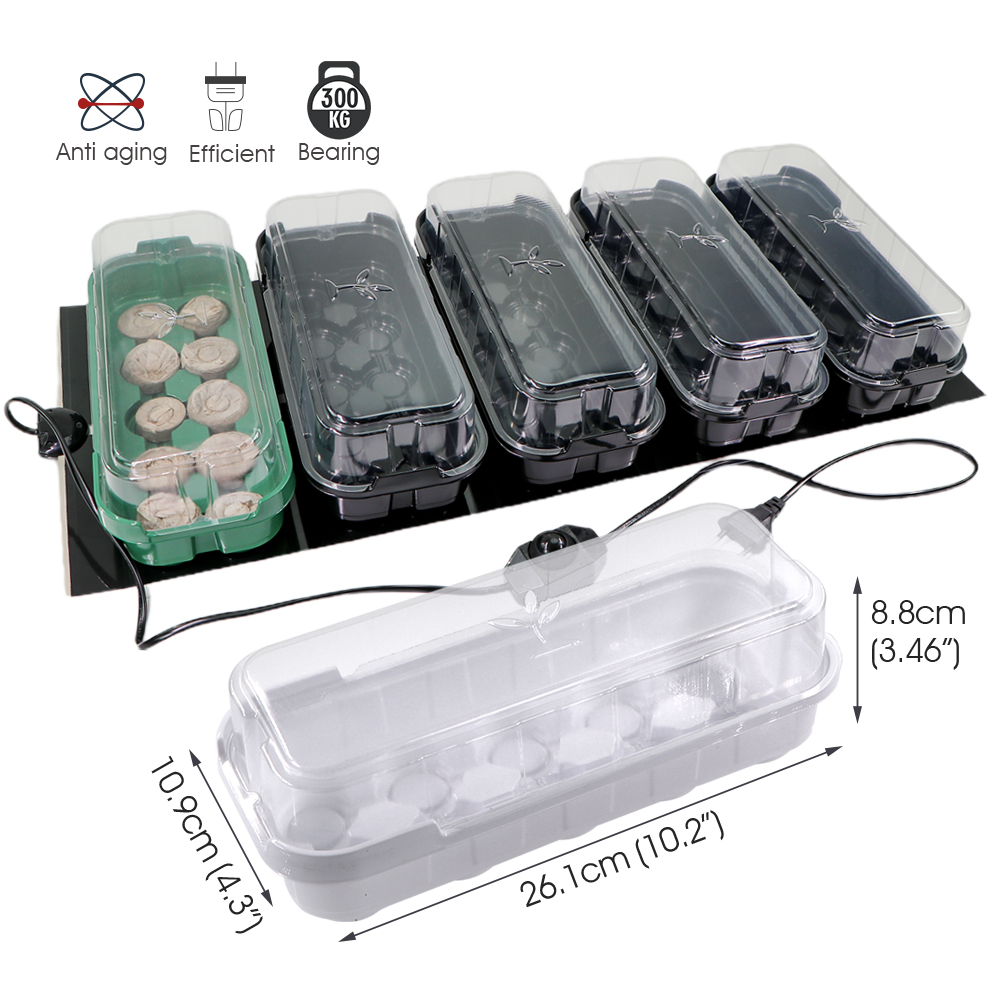温度制御植物加熱パッド,加熱マット,苗トレイ,屋内庭の発芽, - Nursery Plug Tray のレビューと価格