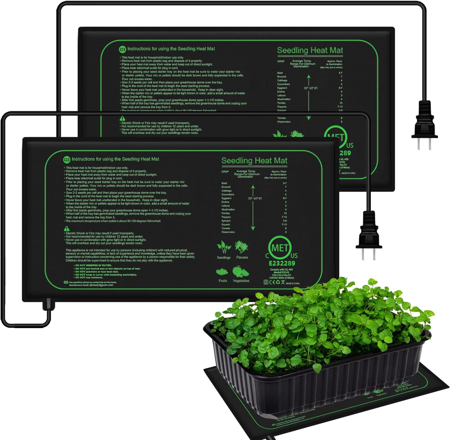 10/25/50 センチメートル苗ヒートマット屋内植物発芽防 - Seedling Heat Mat のレビューと価格