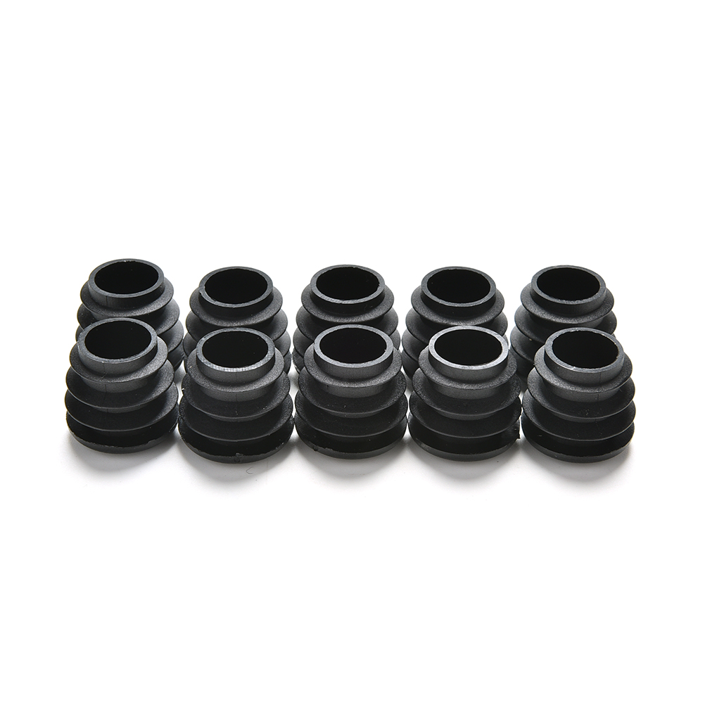 10 ピース/ロット新プラスチック家具脚プラグ黒ラウンド鋼管 - Nursery Plug Tray のレビューと価格