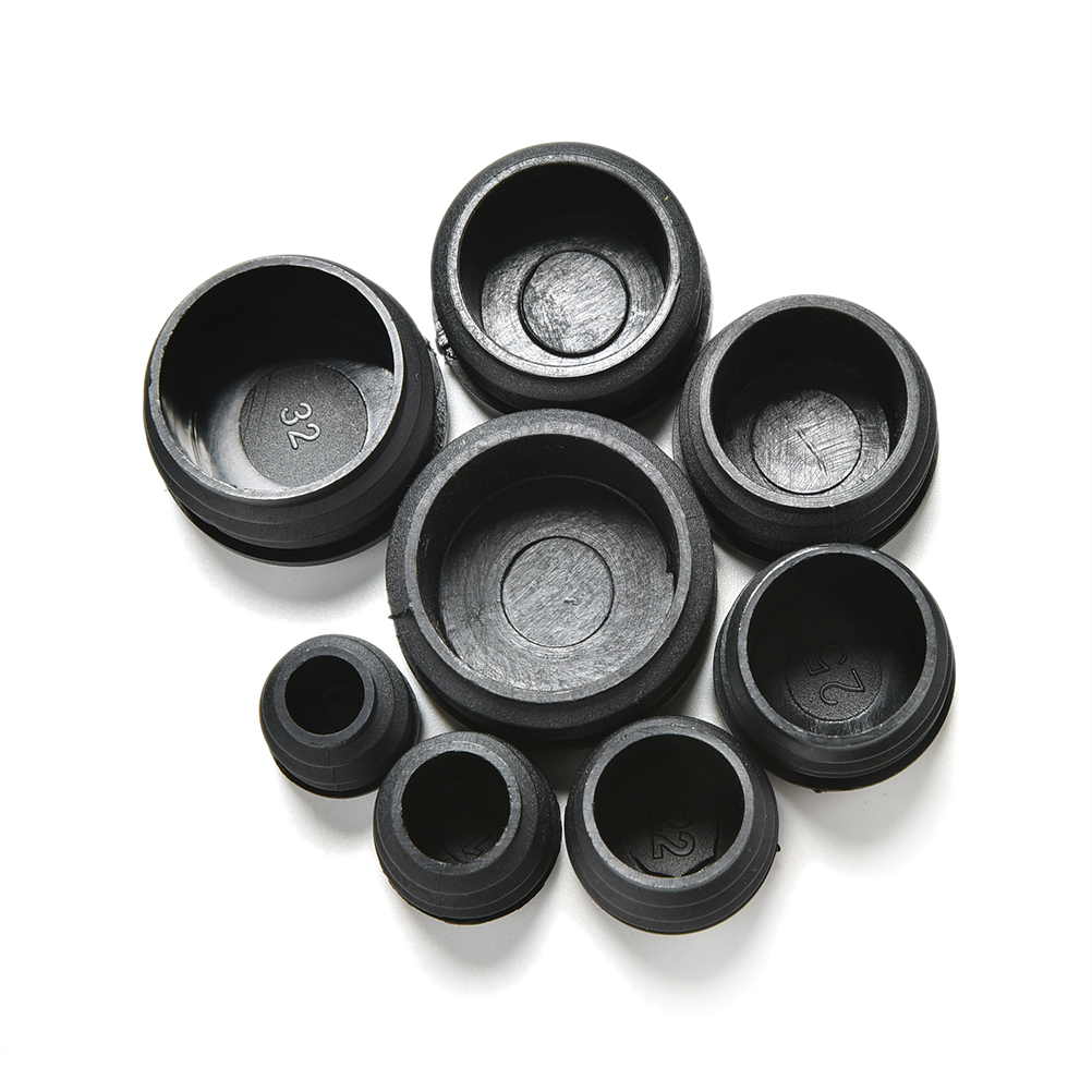 10 ピース/ロット新プラスチック家具脚プラグ黒ラウンド鋼管 - Nursery Plug Tray のレビューと価格