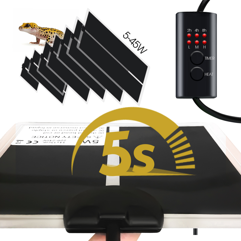 爬虫類用の調整可能な温度コントローラー,加熱パッド,EUプラ - Seedling Heat Mat のレビューと価格