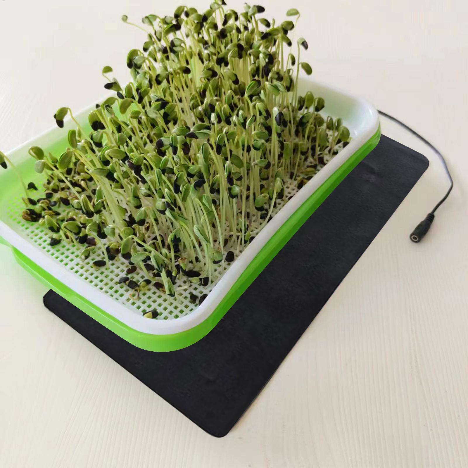 苗用ヒートマット 5V 2A 8.5W 植物種子発芽促進保温 - Seedling Heat Mat のレビューと価格